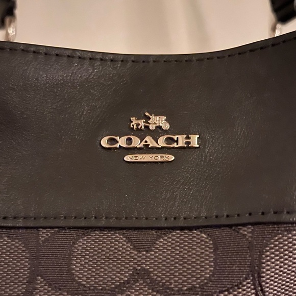 👜👜👜 Coach Leather and Jacquard Handbag - Picture 5 of 14